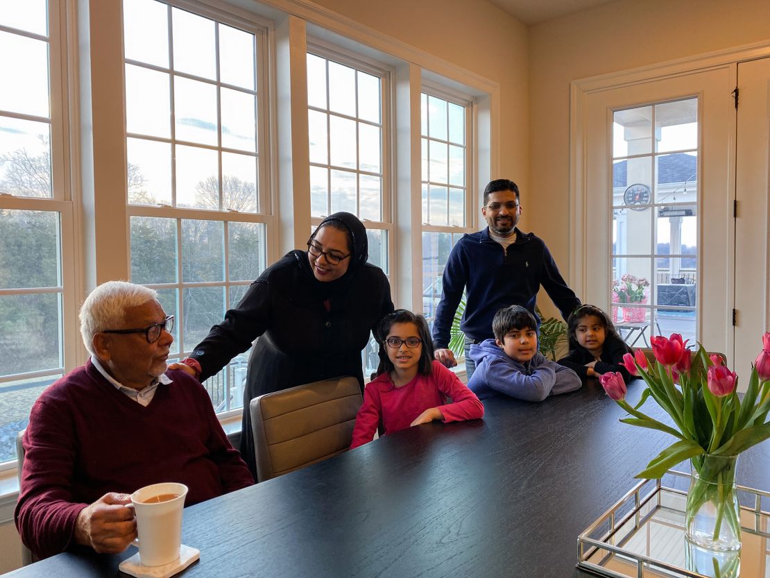 Talat Mangla works remotely out of her home in Northern Virginia, where she lives with her husband,  her three kids and her parents. 