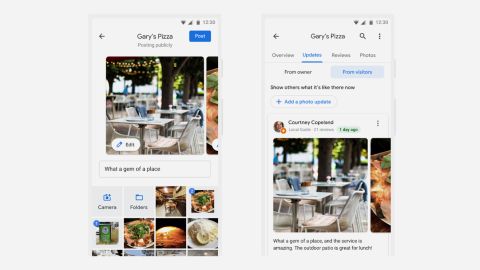 Google Maps' new "photo update" feature will let users contribute snapshots of the places they visit, without having to leave a full review. 