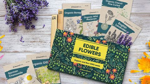 BeyondRoots 100% Edible Flower Seeds for Planting 