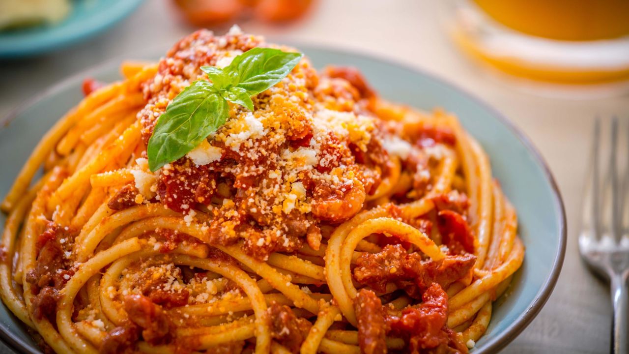 Spaghetti al pomodoro is Italy's iconic dish.