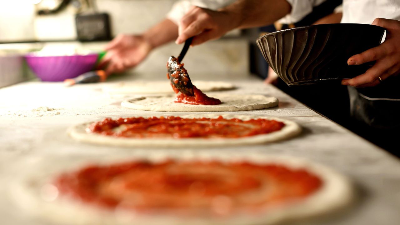 Once the Neapolitans started eating tomato, it quickly became synonymous with pizza.