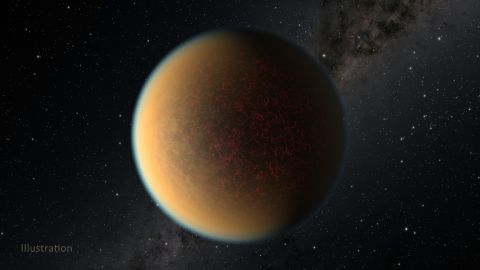 After losing its gaseous envelope, the Earth-size core of an exoplanet formed a second atmosphere.  It's a toxic blend of hydrogen, methane, and hydrogen cyanide that is likely fueled by volcanic activity occurring beneath a thin crust, leading to its cracked appearance.