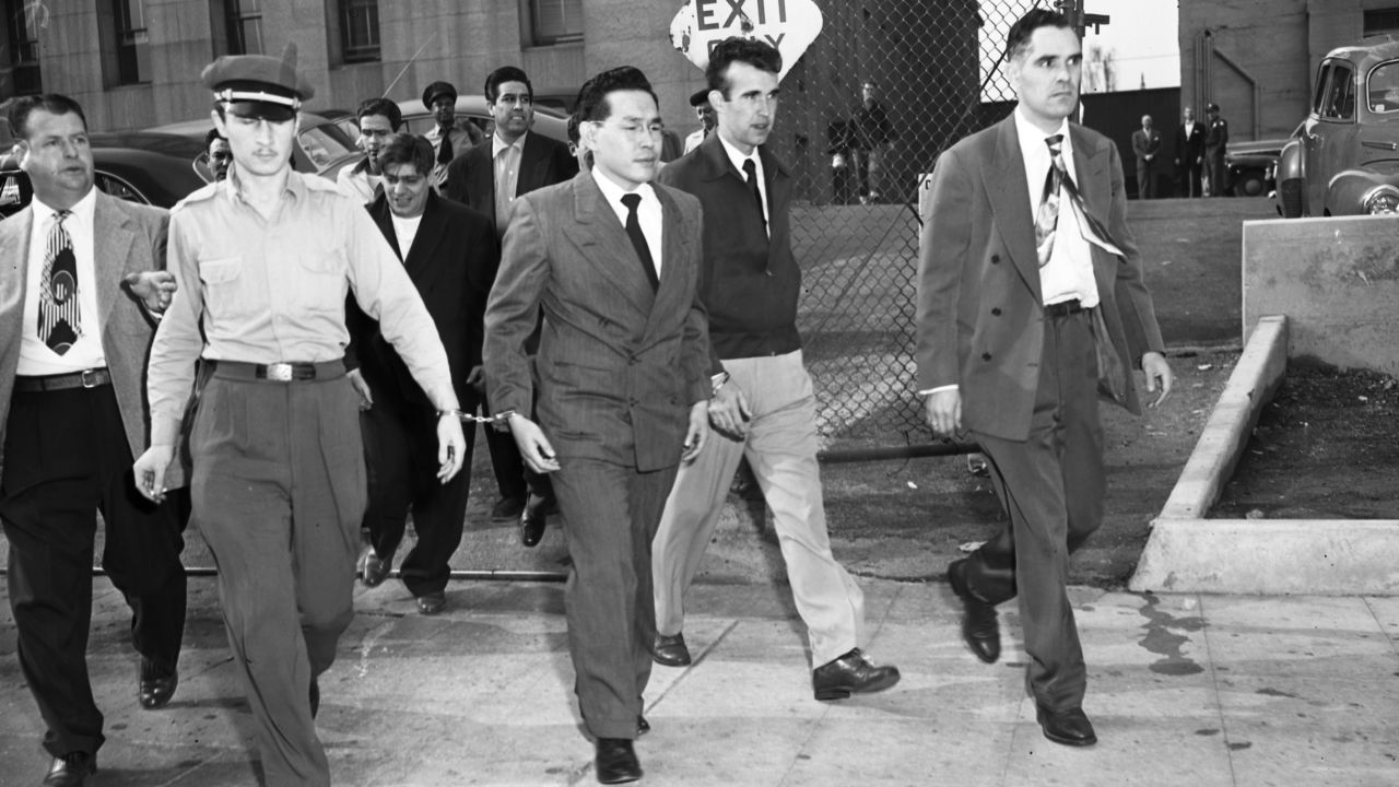 Tomoya Kawakita, a Japanese-American dual citizen who was charged with treason in the United States, photographed on November 17, 1952.