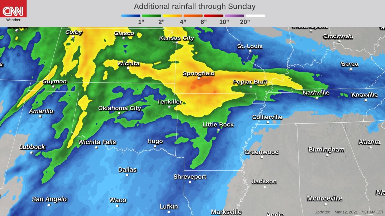 weather rainfall forecast Friday