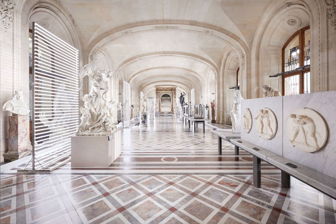 The Louvre helped set the scene for the Louis Vuitton FW21 show.