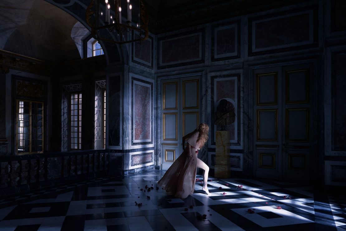 Christian Dior shot their FW21  film in the Hall of Mirrors inside Versailles.