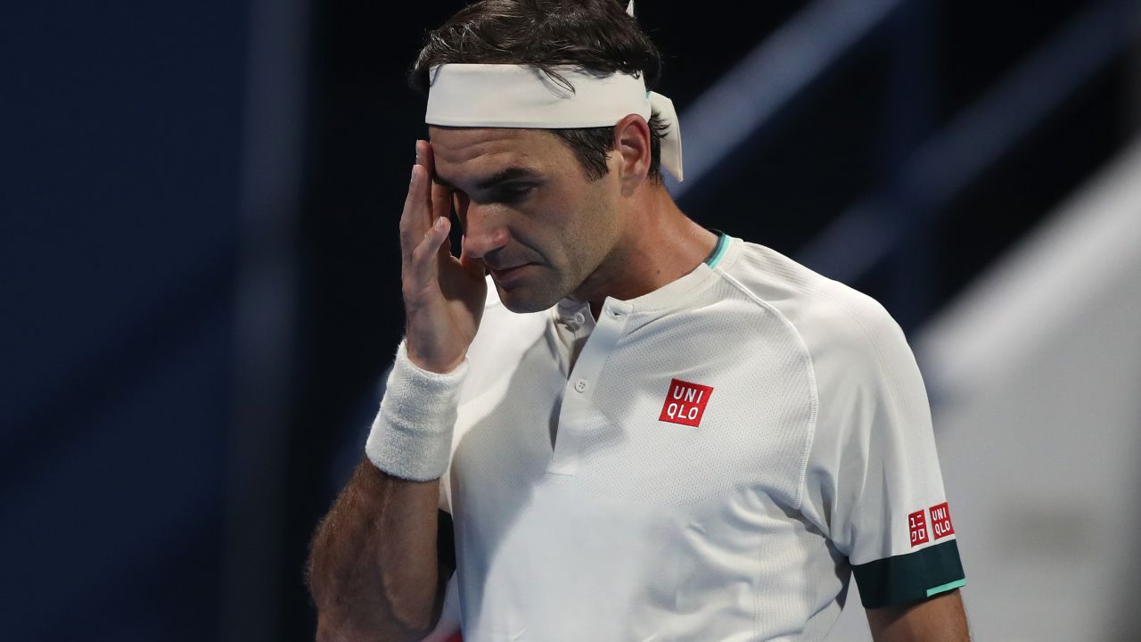 Roger Federer was beaten by Nikoloz Basilashvili at the Qatar Open.