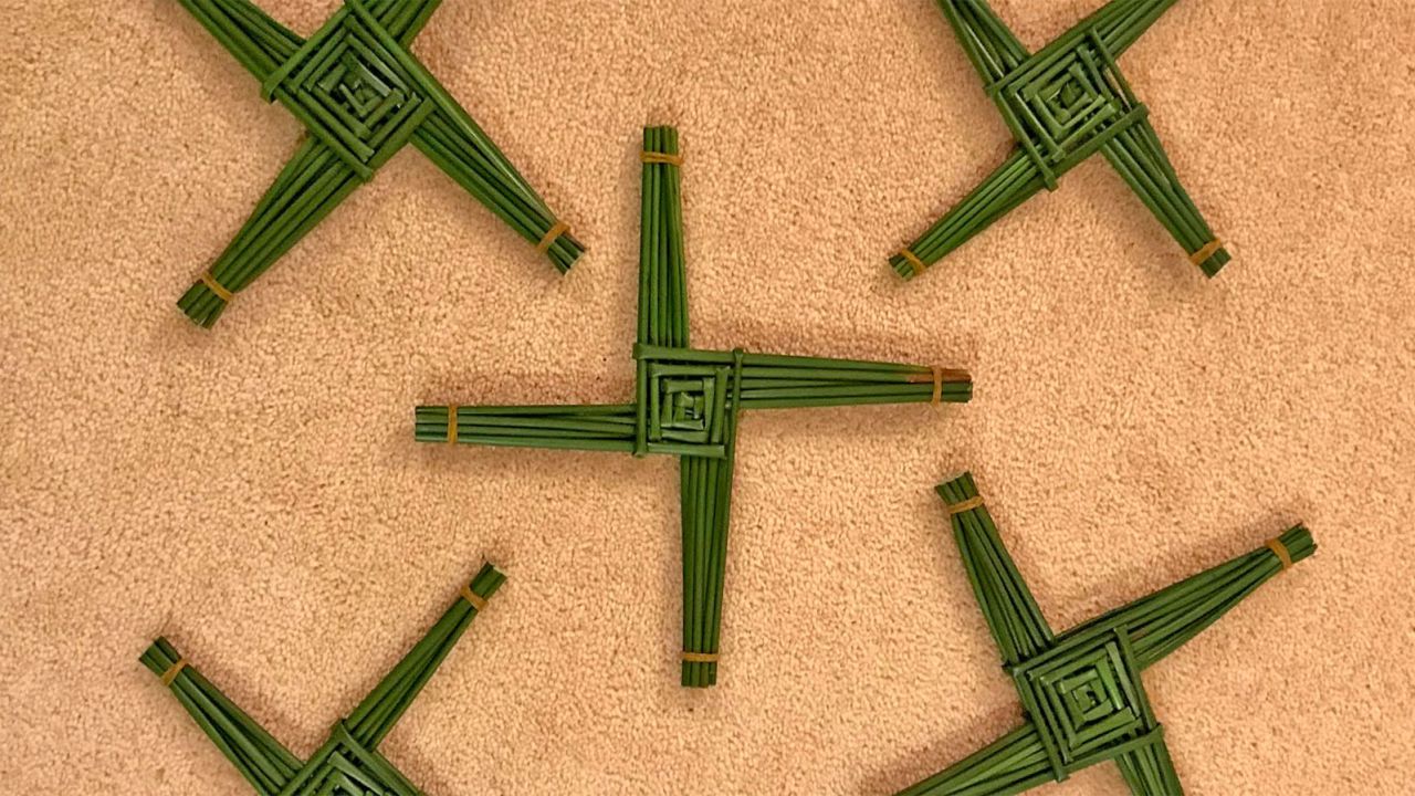 Like many Irishwomen before her, this writer was taught by her mother how to gather rushes from marshy land and make St Brigid's Crosses. 