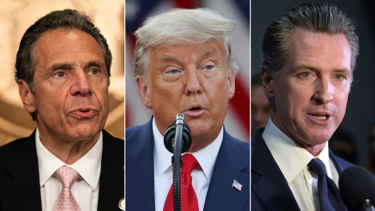 Cuomo Trump Newsom SPLIT