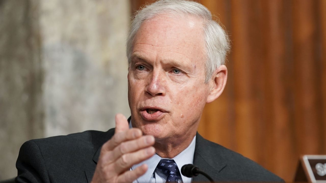 Sen. Ron Johnson, a Wisconsin Republican, asks questions during a Senate hearing last month.