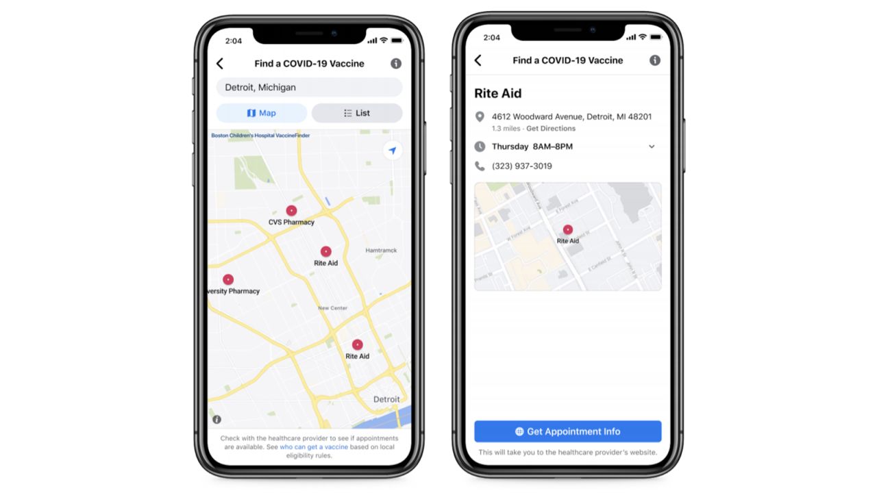 To help people find Covid19 vaccines, Facebook debuts new features CNN