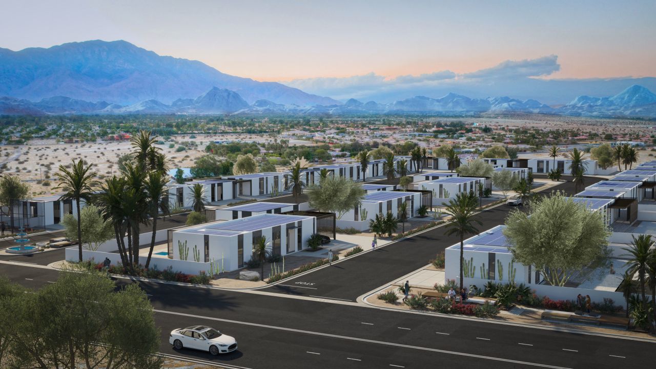 Developers plan to build 15 3D-printed houses in Rancho Mirage, California.