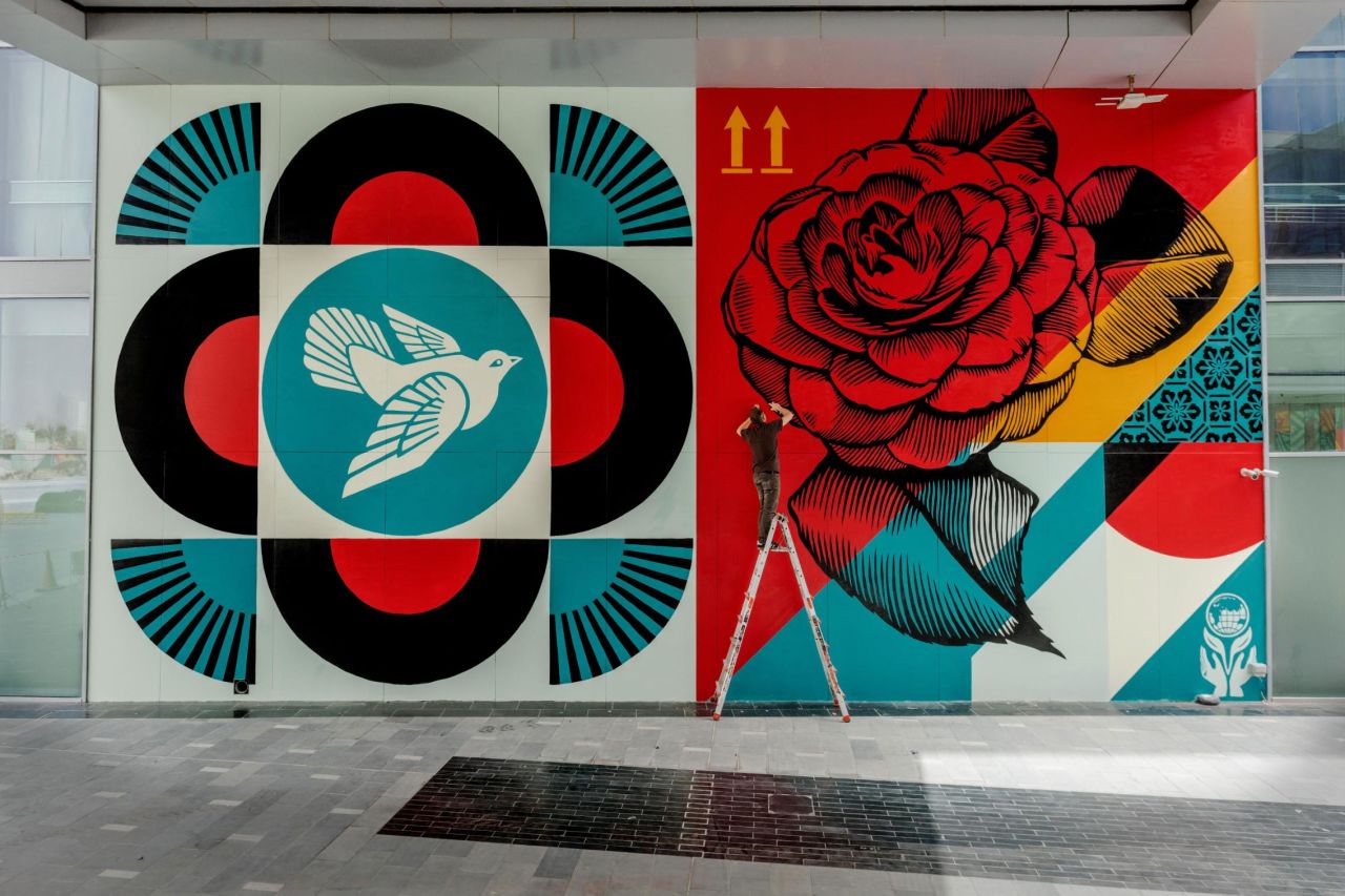 "Rise Above Dove" by Shepard Fairey.