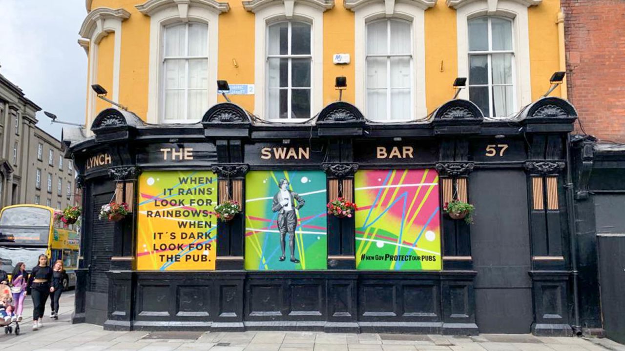 Customers were crying outside Dublin's Swan Bar when it closed, says owner Ronan Lynch.