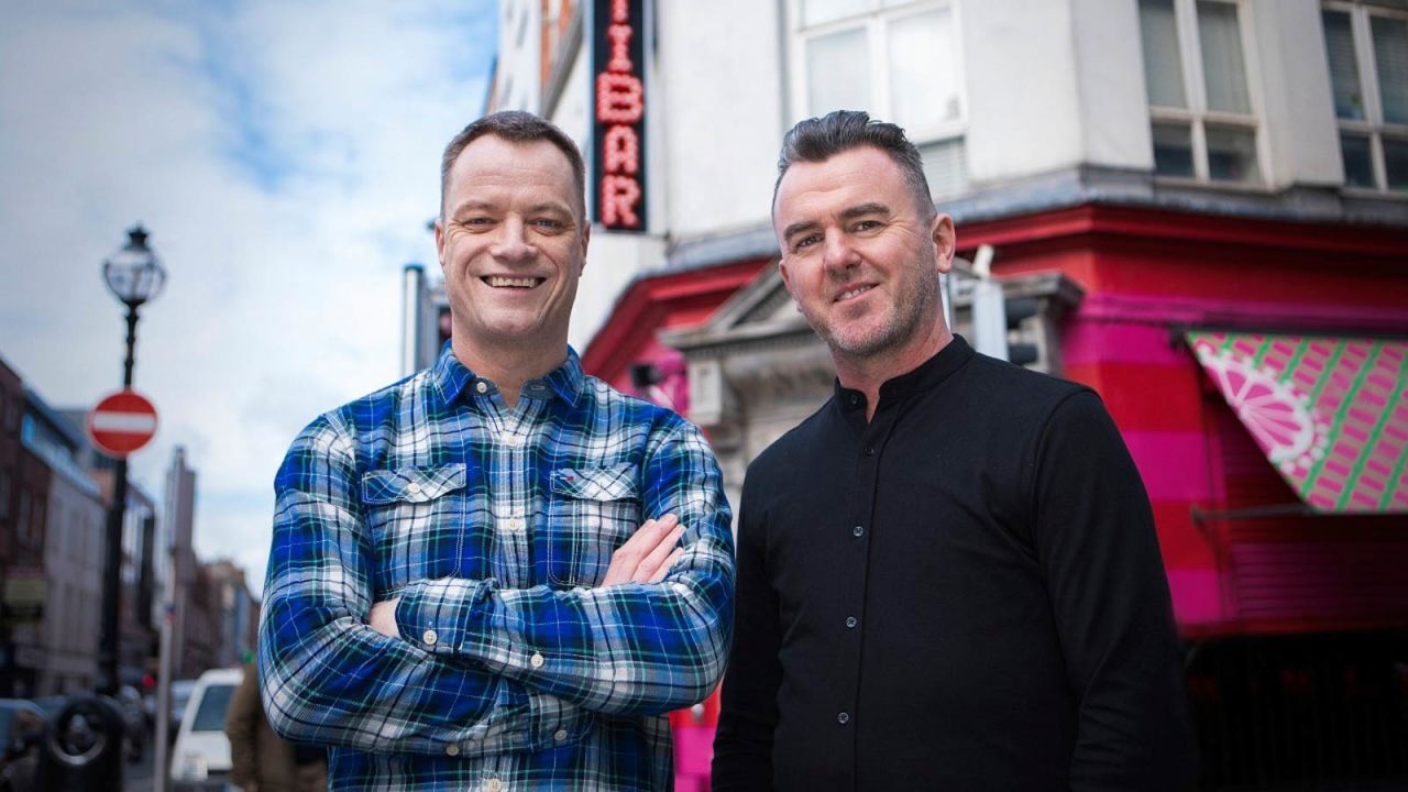 Rory O'Neill, left, owner of the Pantibar, with bar manager Shane Harte.