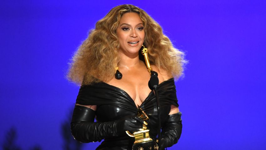 LOS ANGELES, CALIFORNIA - MARCH 14: Beyoncé accepts the Best R&B Performance award for 'Black Parade' onstage during the 63rd Annual GRAMMY Awards at Los Angeles Convention Center on March 14, 2021 in Los Angeles, California. (Photo by Kevin Winter/Getty Images for The Recording Academy)