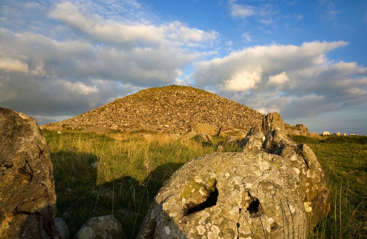 <strong>Slieve na Calliagh, County Meath:</strong> This megalithic tomb is named for the Cailleach. "Once you imbue a place with a name, it gives it a permanency and gives people a sense of identity," says Lehane. 