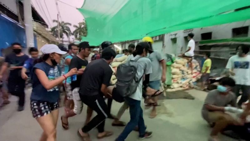 Myanmar Protesters Join Silent Strike After Soldiers Kill 7 Year Old   210315104647 Myanmar Protests 0314 