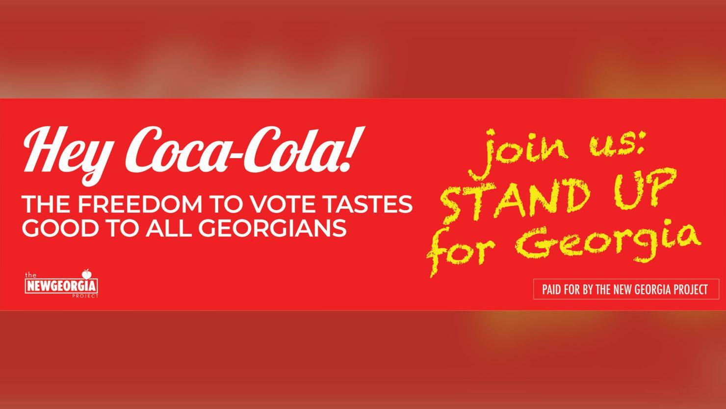 Groups in Georgia are launching a new campaign urging Cola-Cola and other corporations to oppose legislation that would curb access to voting.