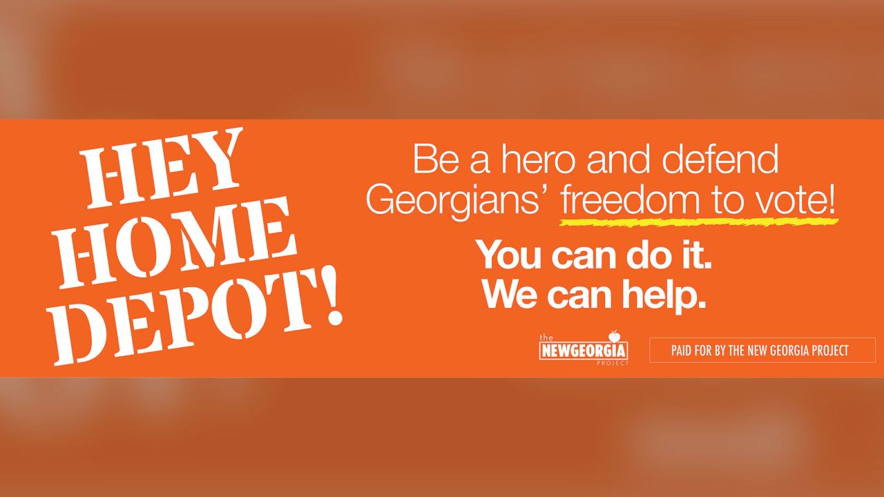 This message is aimed at Home Depot, which is also based in Atlanta.