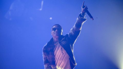 Wizkid performs at SSE Arena Wembley in London, England.