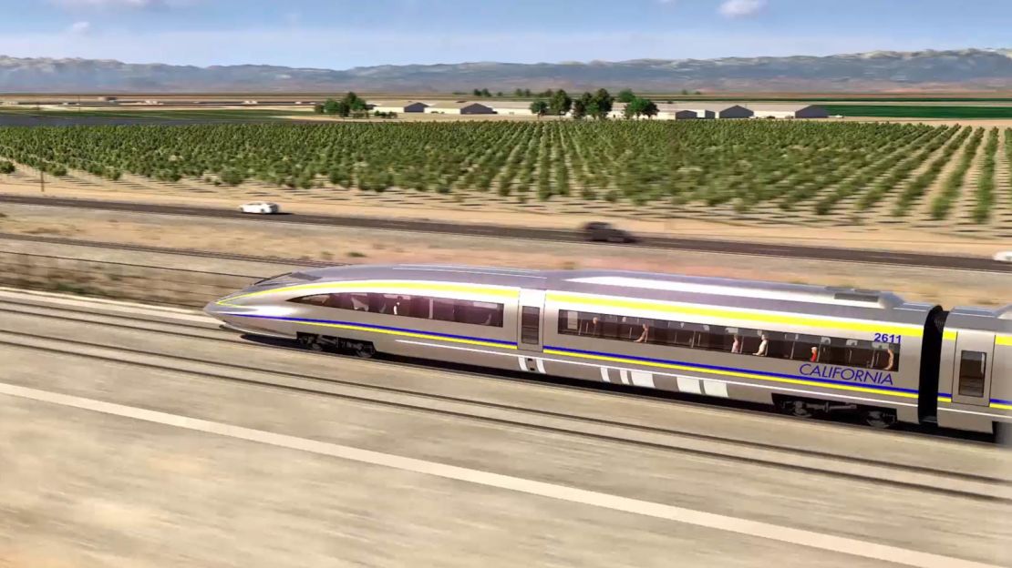 The California High-Speed Rail aims to connect LA and San Francisco in under three hours. 