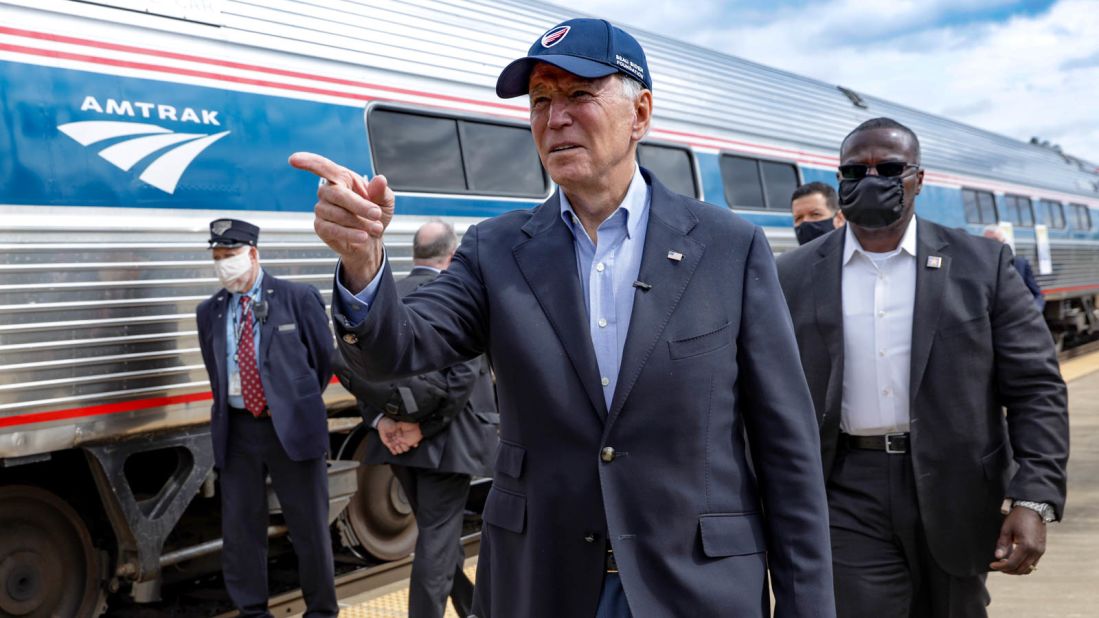 <strong>"Amtrak Joe": </strong>Security issues prevented Joe Biden from traveling to Washington by rail for his own inauguration, but the new president is a strong advocate of rail travel. 