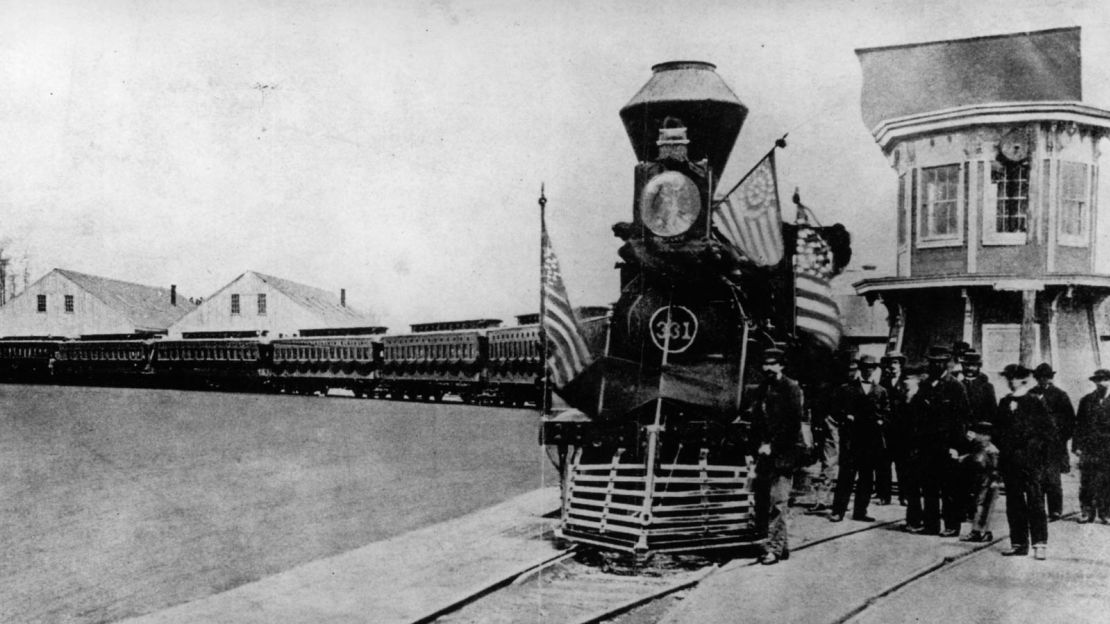 Train terminus: Lincoln's posthumous final journey was made by rail. 