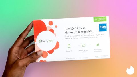 Tinder is giving away 1,000 free Covid-19 tests from Everlywell.