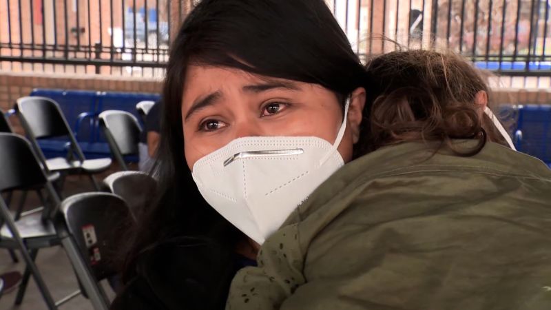 Mom weeps describing unsafe conditions at US border | CNN