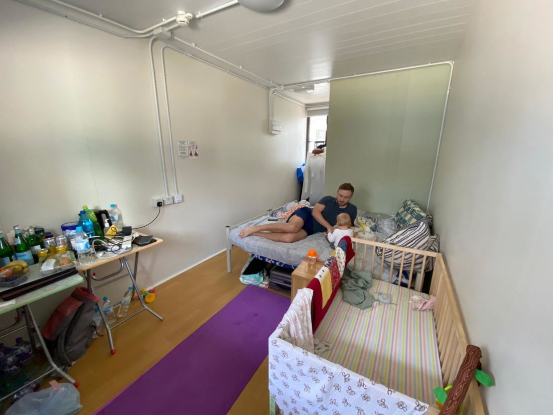 The interior of a room in the quarantine facility at Penny's Bay.