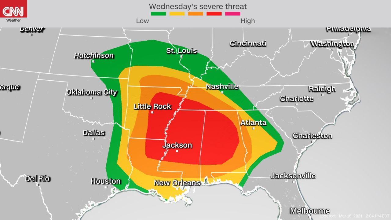Wednesday moderate severe outlook 2