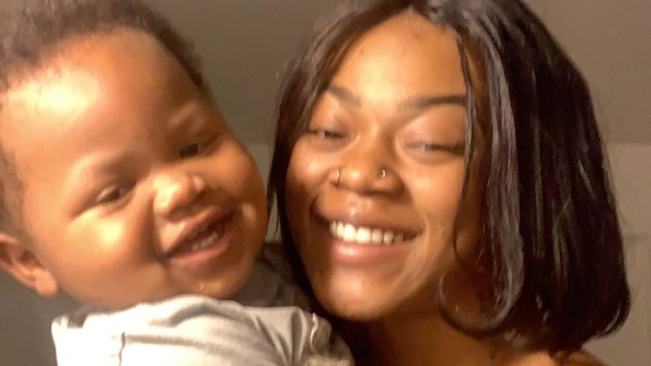 A family photo of Legend Smalls and his mother, Daisha Smalls.