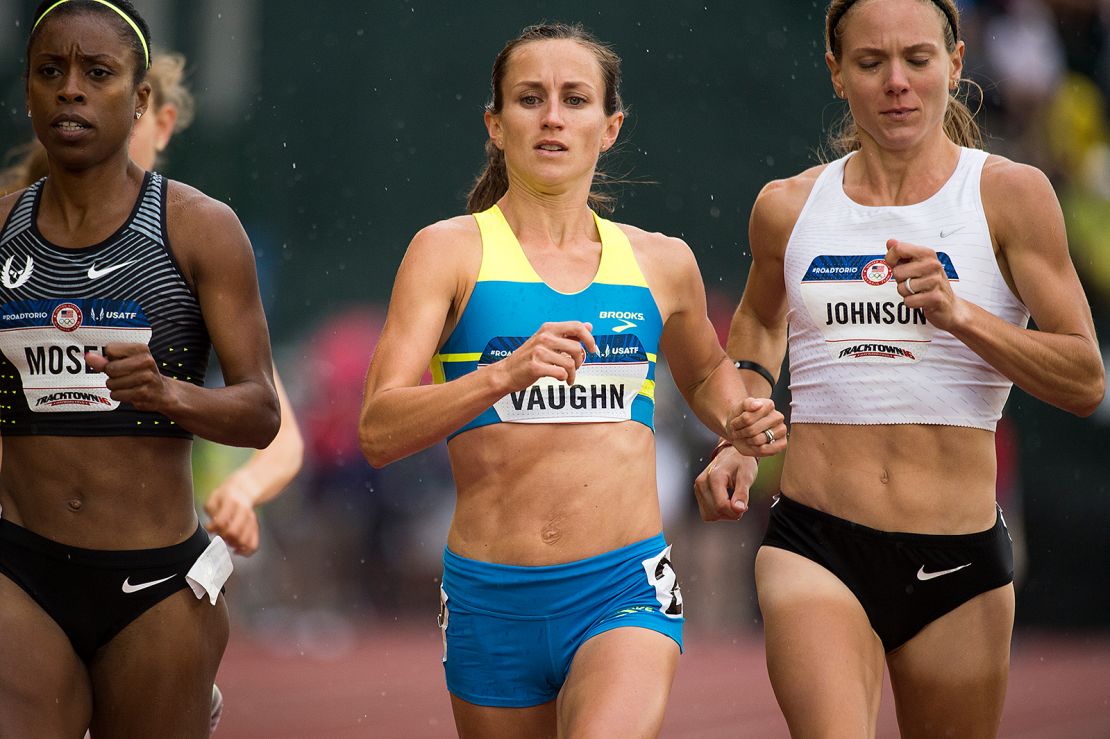 Vaughn races at the 2016 Olympic trials.