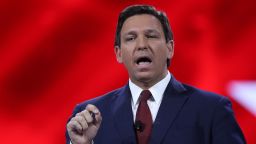 ORLANDO, FLORIDA - FEBRUARY 26: Florida Gov. Ron DeSantis speaks at the opening of the Conservative Political Action Conference at the Hyatt Regency on February 26, 2021 in Orlando, Florida. Begun in 1974, CPAC brings together conservative organizations, activists and world leaders to discuss issues important to them. (Photo by Joe Raedle/Getty Images)