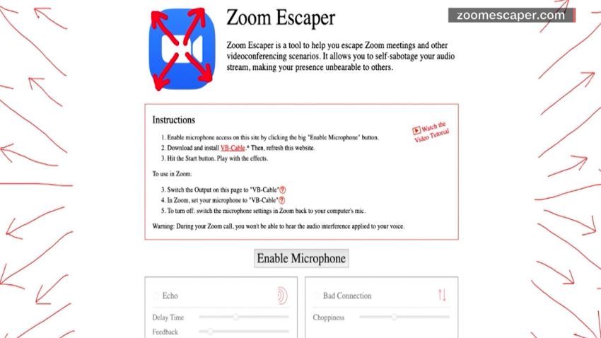 zoom escaper screengrab vpx