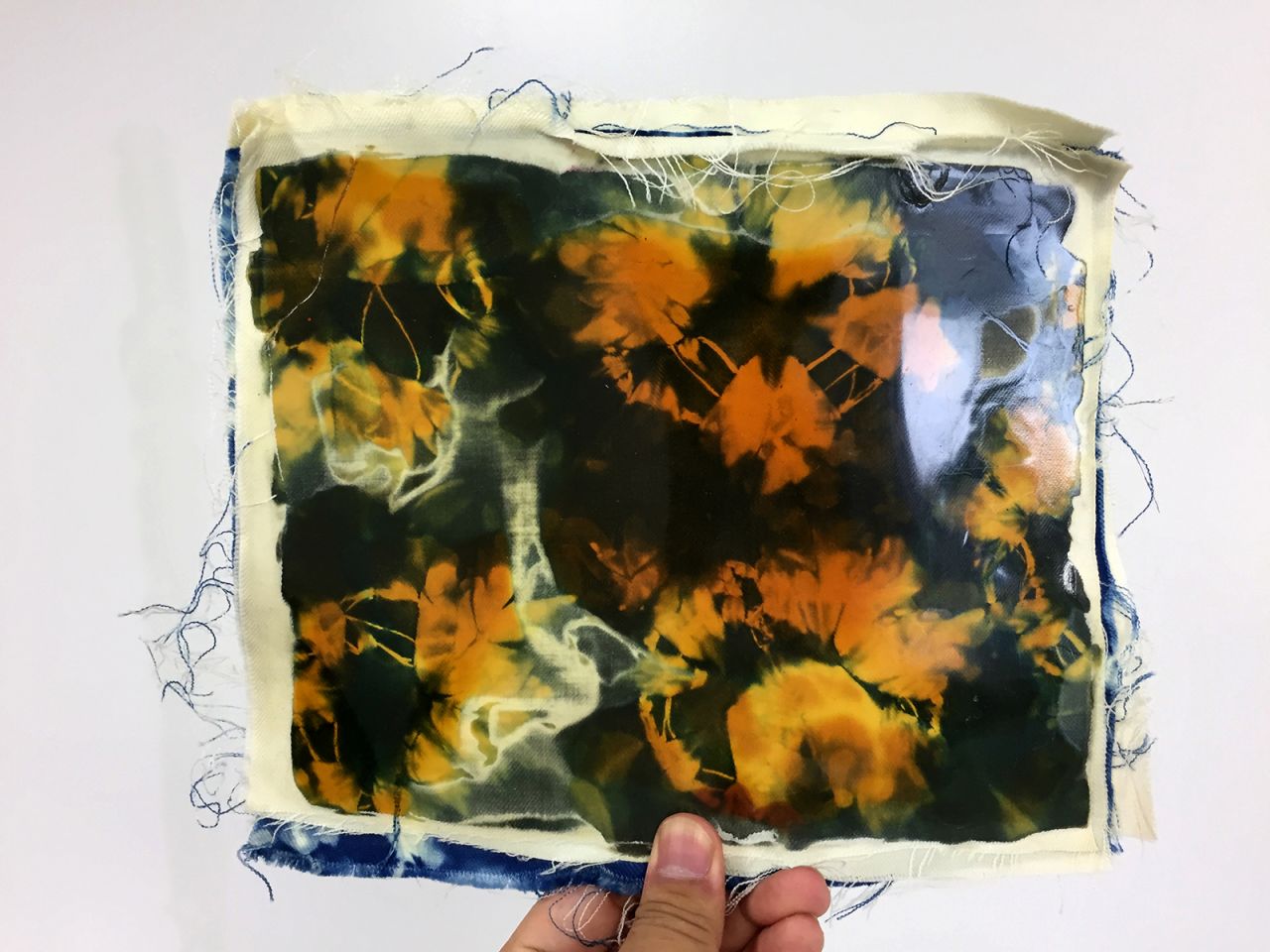 An image capturing the protein resin process.