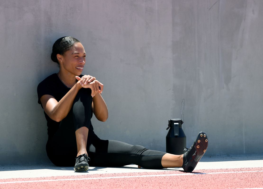 Allyson Felix is aiming to compete at her fifth Olympics.