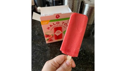 Halo Top's strawberry fruit pop 