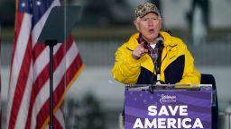 Rep. Mo Brooks speaks Wednesday, Jan. 6, 2021, in Washington, at a rally in support of President Donald Trump called the "Save America Rally." (AP Photo/Jacquelyn Martin)