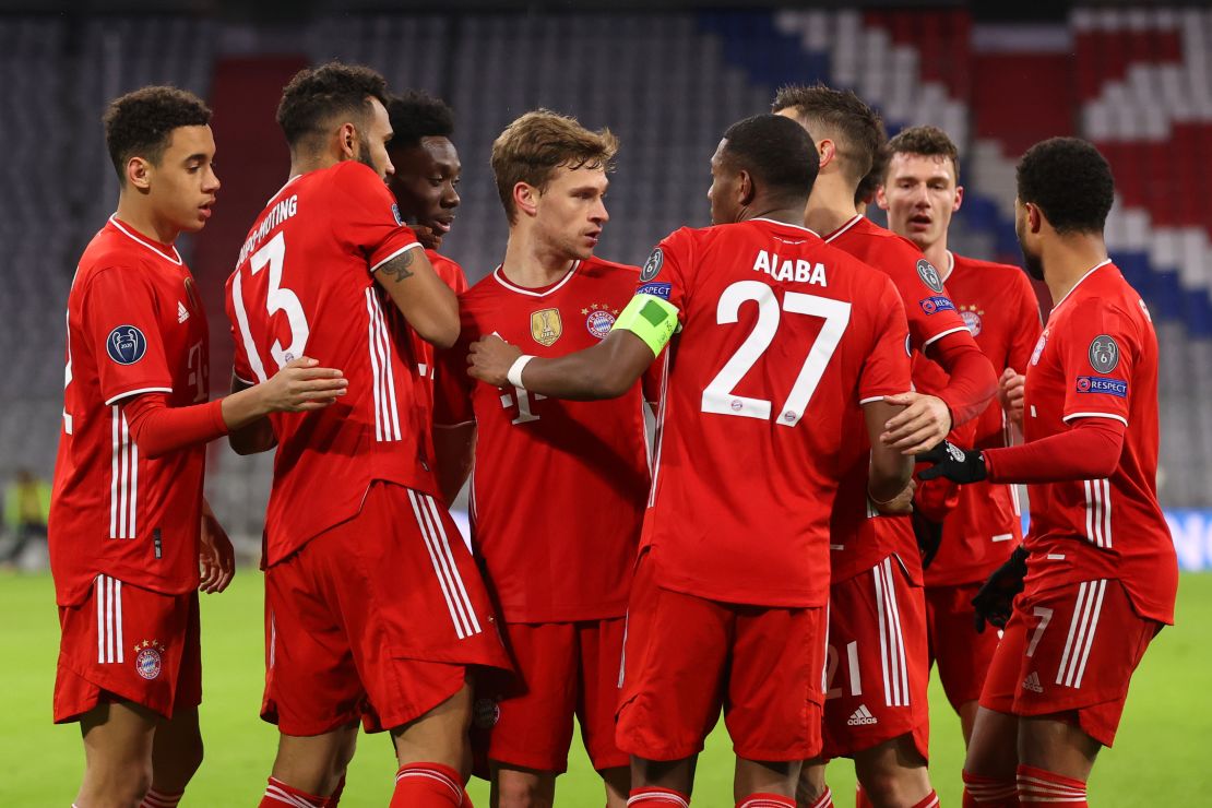 Bayern Munich reached the quarterfinal stage for a record 19th time in the Champions League. 