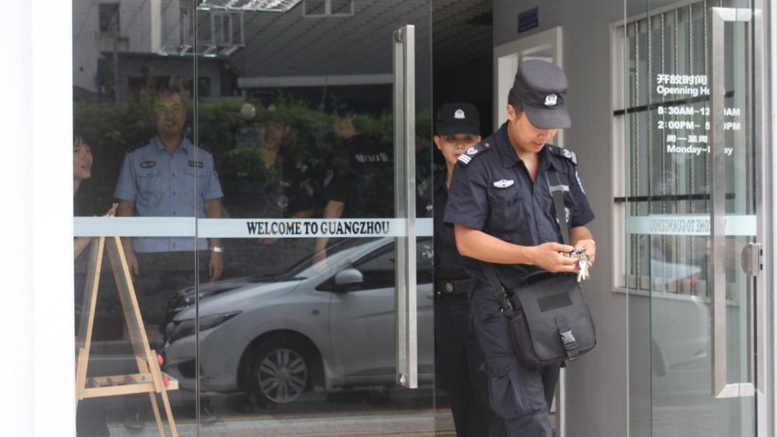 The Denfeng area of Guangzhou, in which Little Africa is located, has seen an increased police presence in recent years.