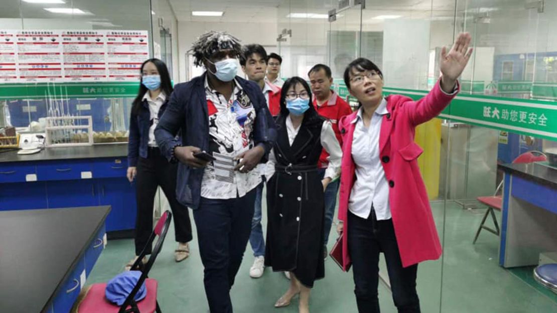 Pak Chukwuonye Chike doing business with Chinese counterparts in Guangzhou during the pandemic.