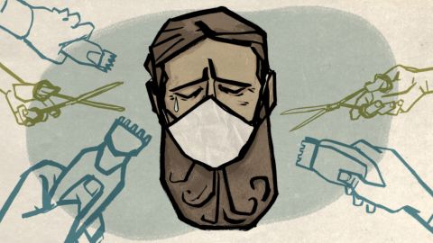 Should you shave your beard because of the pandemic? Experts have weighed in.