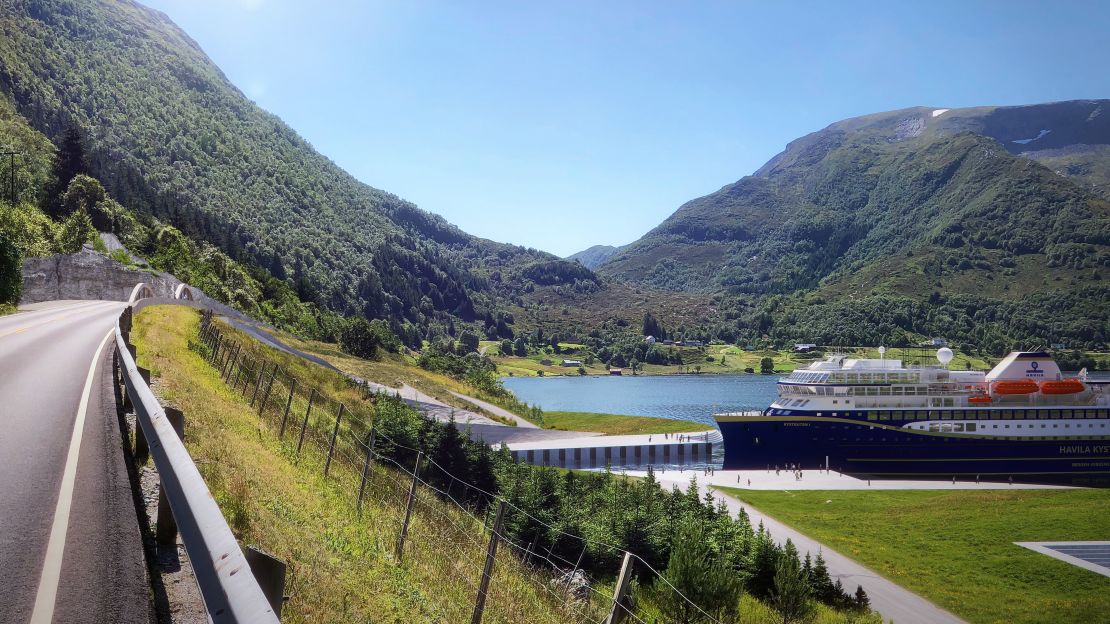 A rendering of the tunnel, which is designed to help vessels navigate the Stadhavet Sea.