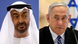 Mohammed bin Zayed and Benjamin Netanyahu