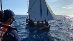 Coast Guard Station Islamorada law enforcement crew interdicts a migrant boat with 7 migrants, Islamorada, Florida, March 2, 2021. The migrants were repatriated to Cuba. (U.S. Coast Guard photo)
