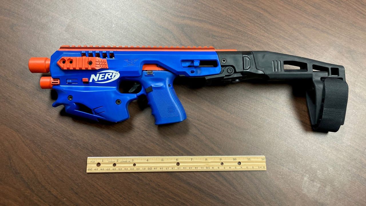 Police seized this weapon disguised as a toy in North Carolina. 