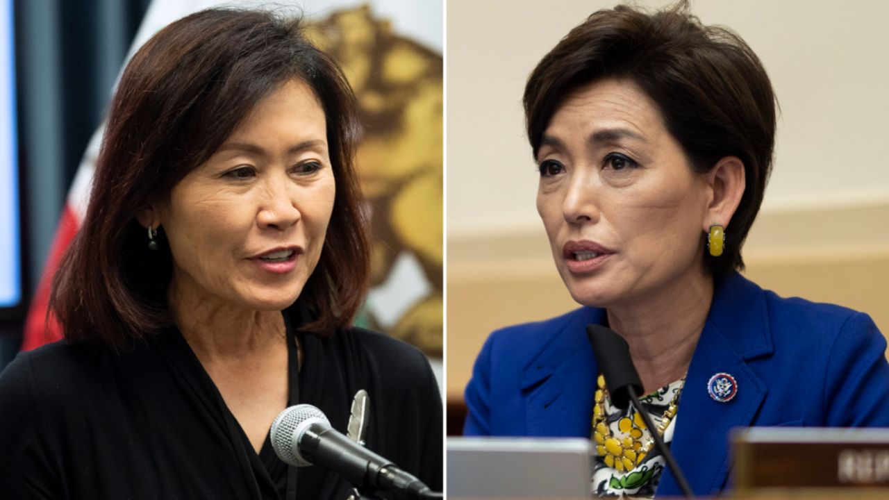 Michelle Steel, left, and Young Kim.
