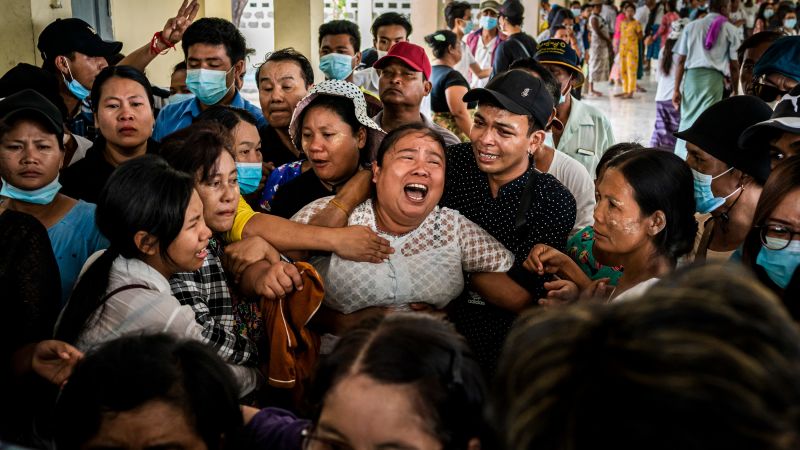 Myanmar Police Open Fire On Protesters In Mandalay Leaving At Least Two ...